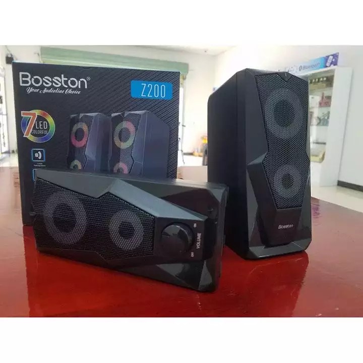 Loa 2.0 Bosston Z200-Led RGB - công suất 12w