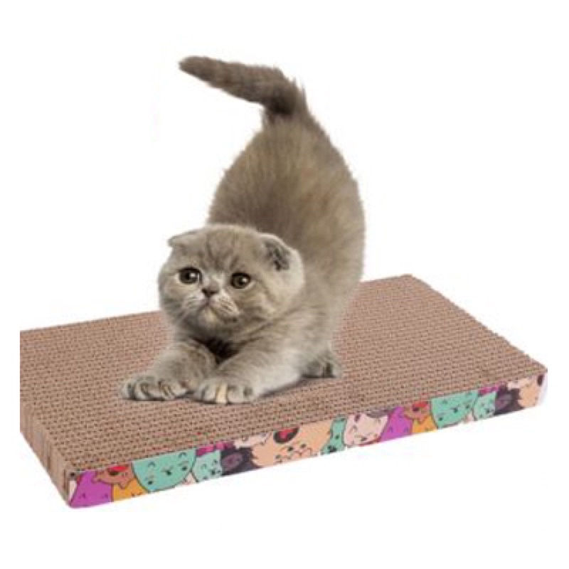 Bàn cào móng mèo cao cấp, độ bền cao ( kèm cỏ )