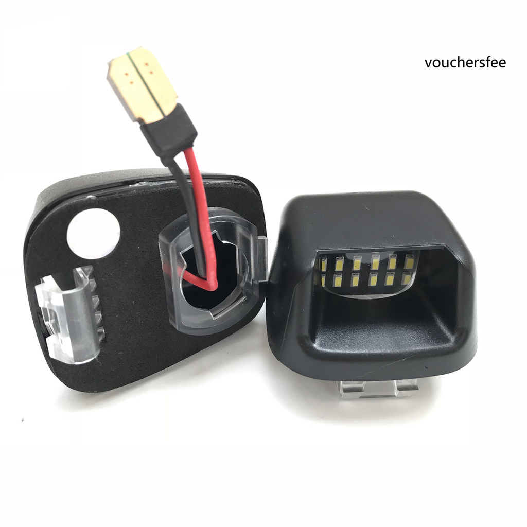 Set 2 Đèn Led Dc12-24V 6500k Gắn Biển Số Xe Ô Tô Nissan