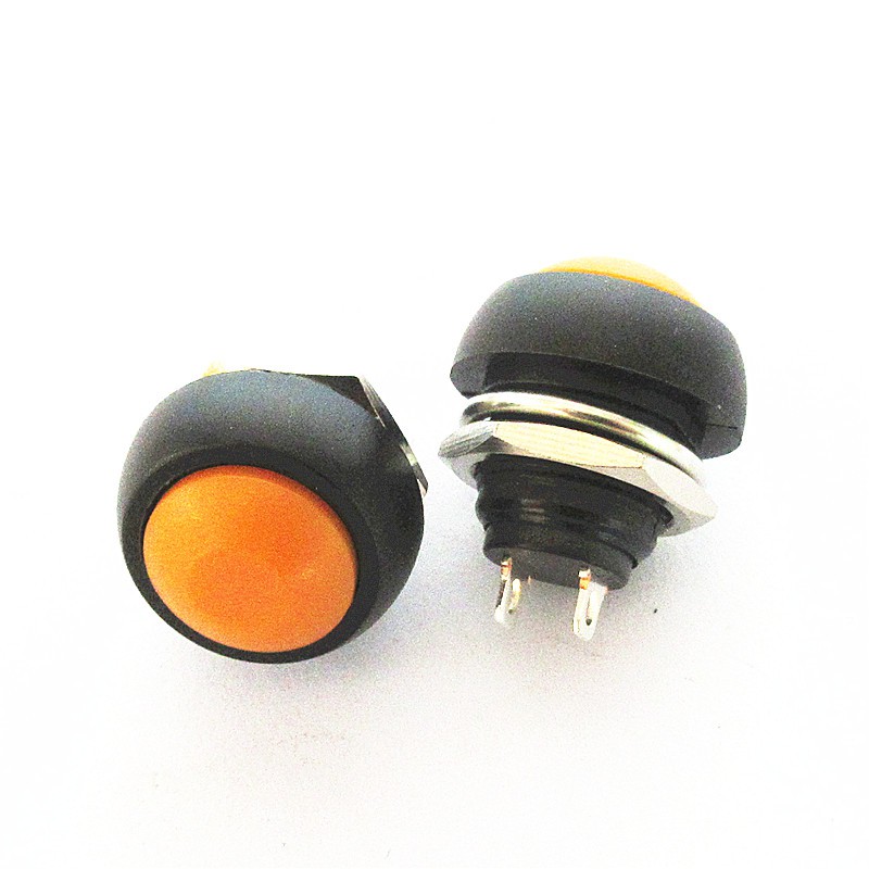 Công tắc nhựa tròn 12mm nhấn nhả siêu ngắn nhiều màu sắc tùy chọn 12V ô tô