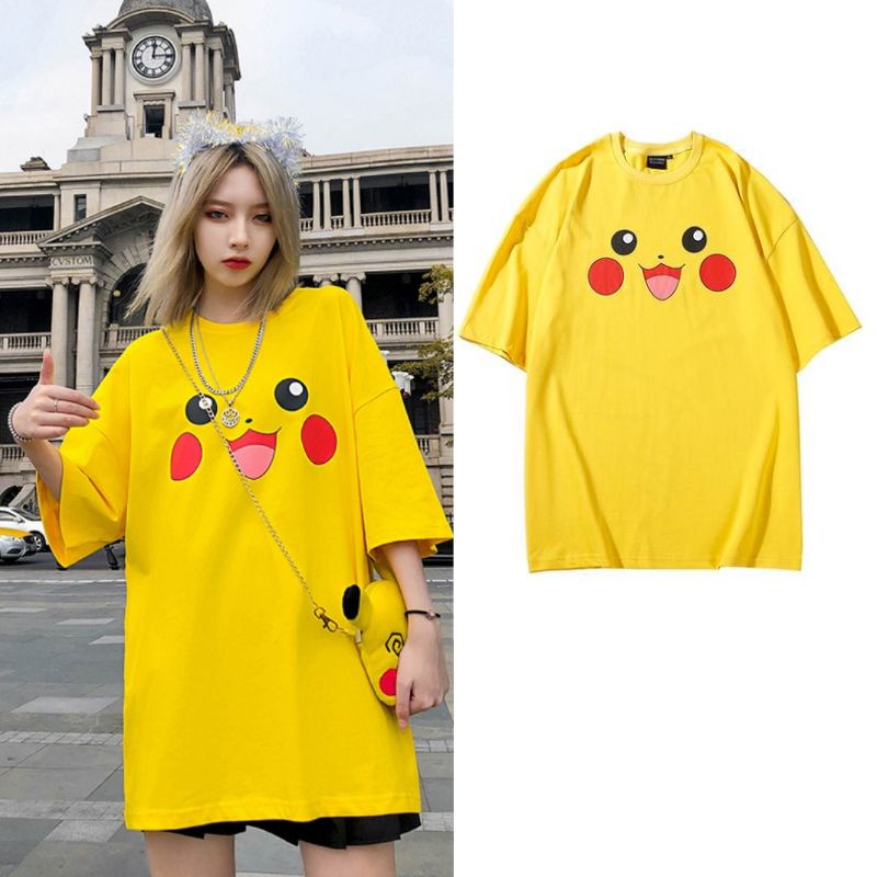 Áo Thun Nữ SMILE Basic Màu Vàng Chanh Siêu Hot Thời Trang Teen