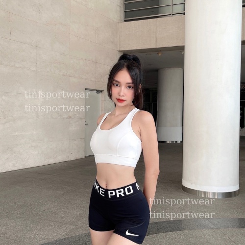 Quần Đùi Nk Pro Chất Thun Poly Hàn Nâng Mông Tập Gym Chạy Bộ