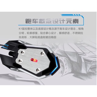 Chuột K1 Led 7 Màu Chuyên Game (Đen)