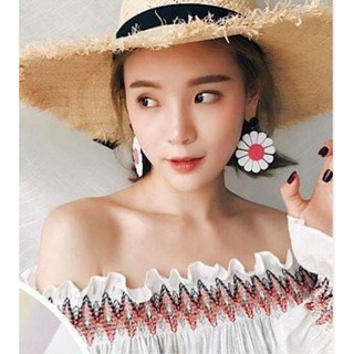 Khuyên tai dài đính đá cao cấp hàng thiết kế