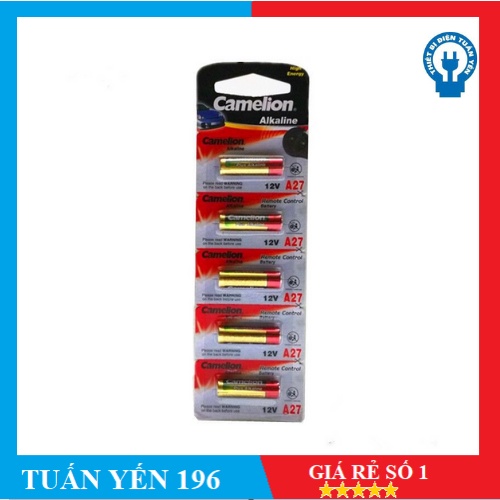 Pin điều khiển cửa cuốn Camelion  - A27 Vỉ 5 viên