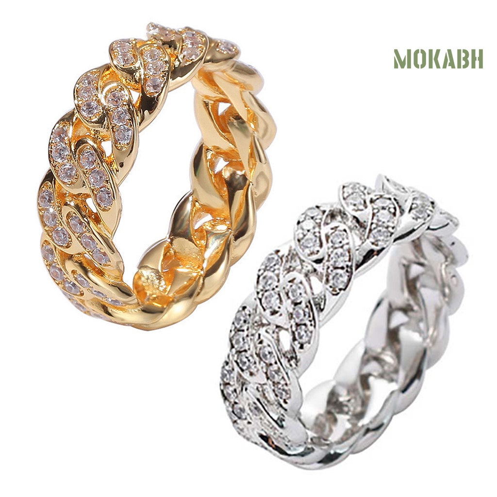 Nhẫn Xoắn Đính Đá Zirconia Thời Trang Sáng Tạo