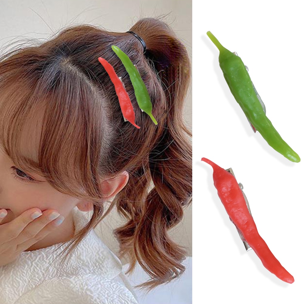 Kẹp Tóc Hình Trái Ớt Ngộ Nghĩnh Thời Trang Cho Nữ