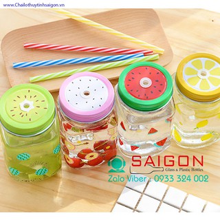 Set 4 Ly Quai Hình Trái Cây 480ml