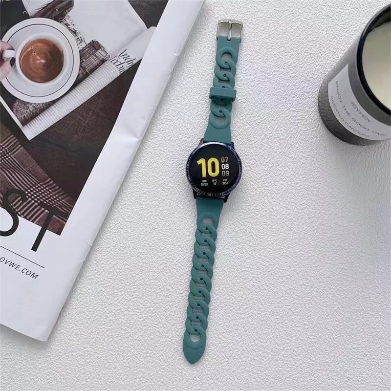 Dây Đồng Hồ Đeo Tay Silicon 20mm 22mm 46mm 2 Gear Dành Cho Samsung Galaxy Watch 4 3 41mm 45mm S3 42mm 46mm