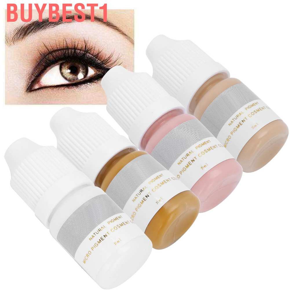 Buybest1 8ml Tattoo Ink Pigments Microblading Semi‑Permanent Plant Extract for Beginners