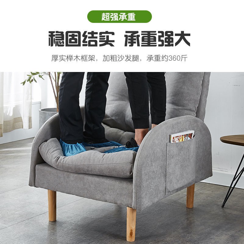 ✵◈℗Ghế sofa lười tatami có thể gập lại lưới màu đỏ đơn gia đình thư giãn tựa lưng ban công phòng ngủ