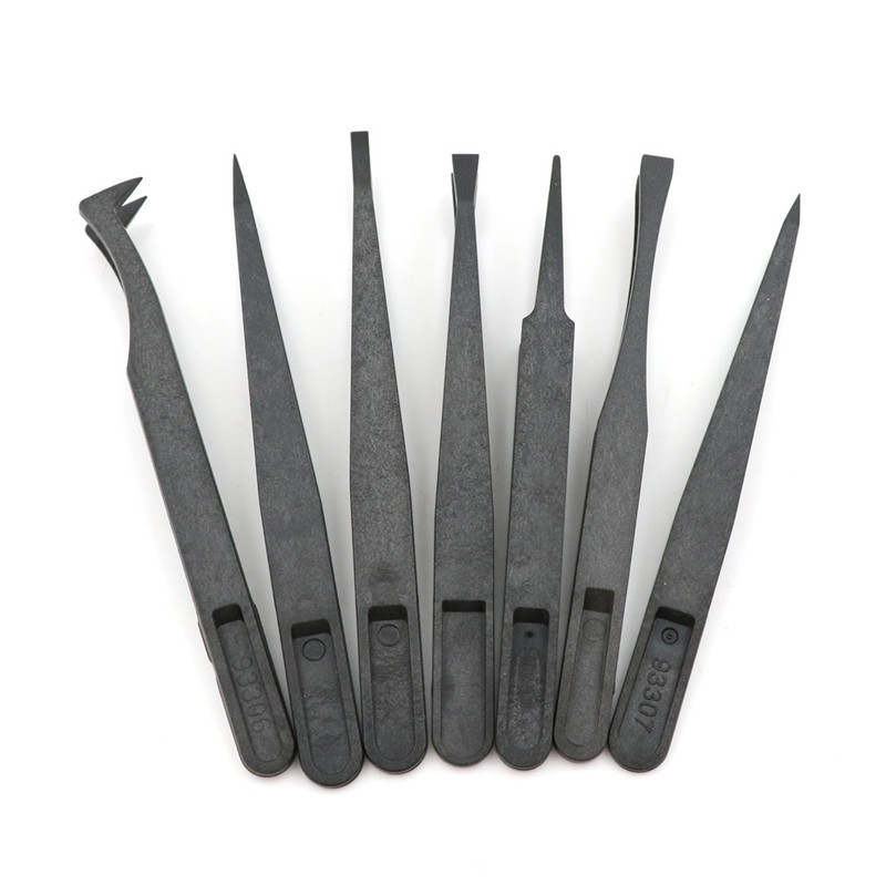 [Hàng mới về] Set 7 nhíp nhựa chống tĩnh điện