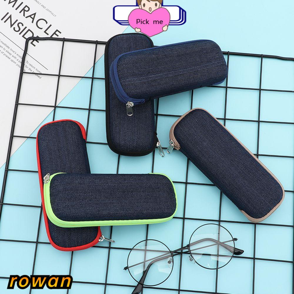Hộp Đựng Bảo Vệ Mắt Kính Bằng Vải Denim Nhiều Màu Thời Trang