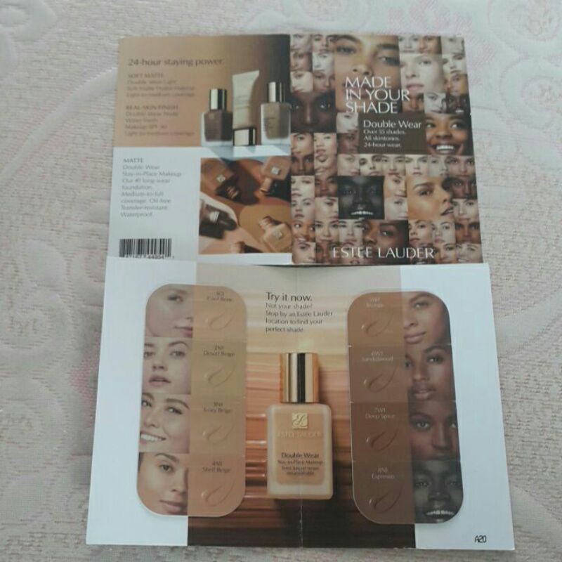 mẫu thử sample kem nền estee lauder made in your shade