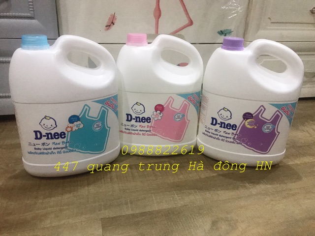 [XẢ KHO] Nước giặt quần áo em bé Dnee 3000ml Xanh/Tím/Hồng/Trắng/Xanh lá
