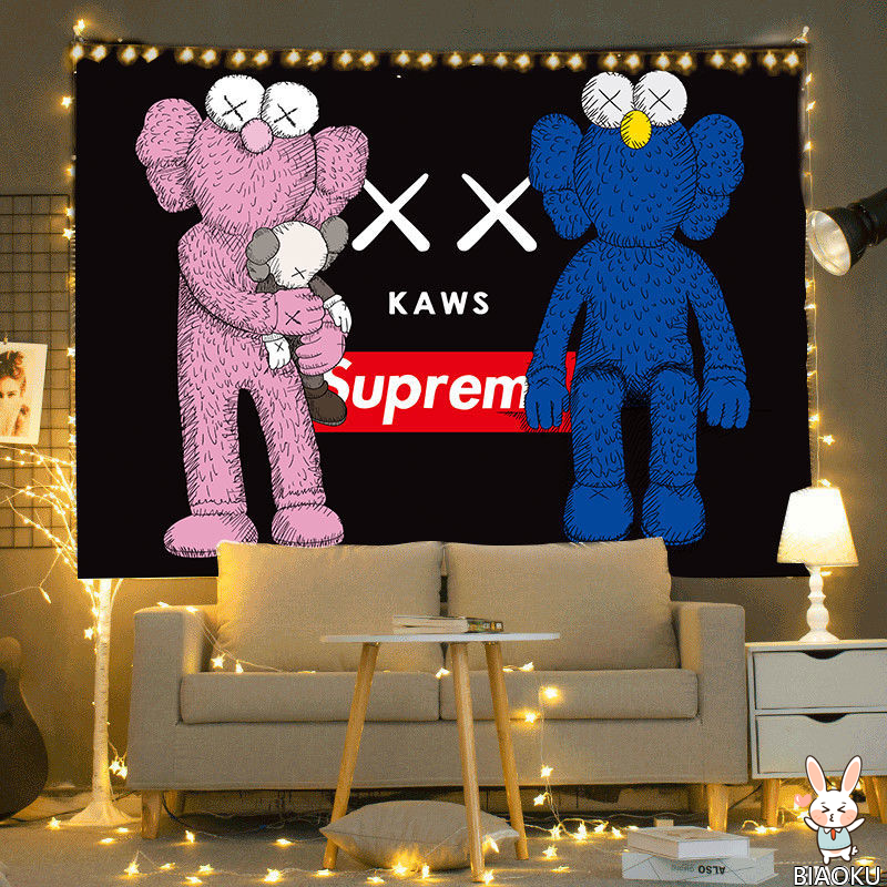 Tấm thảm treo tường trang trí in hình Kaws