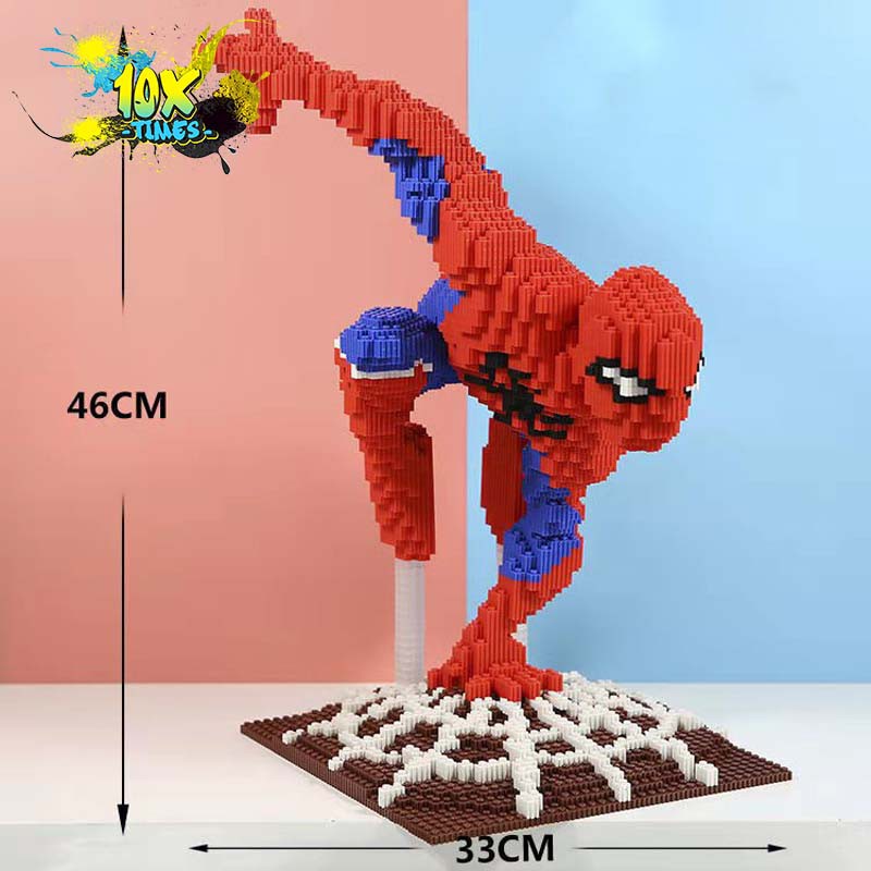 (size 55cm) mô hình lắp ráp 3d siêu nhân maver iron man người nhện quà tặng sinh nhật bạn trai, đồ decor