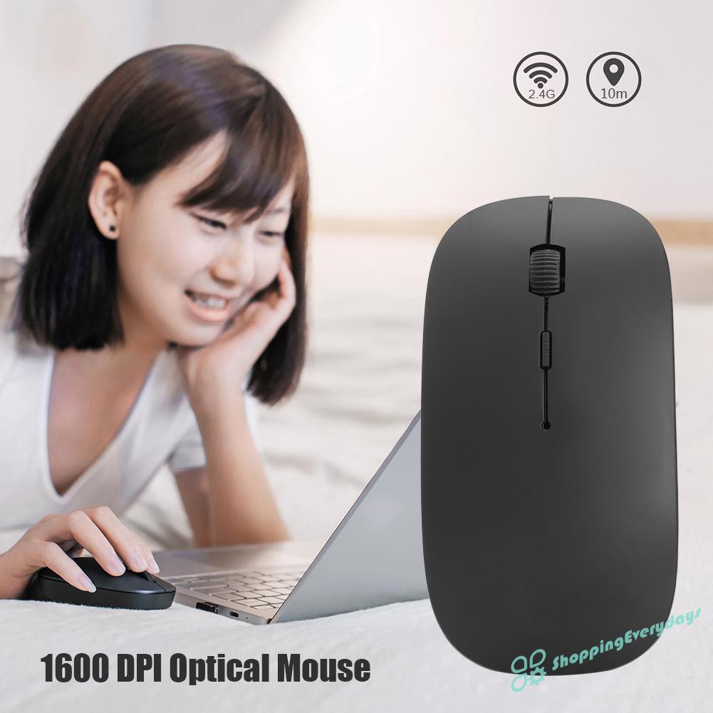 sv  1600 DPI Ergonomic Optical Mouse USB 2.4G Receiver Wireless Ultra-thin Mice