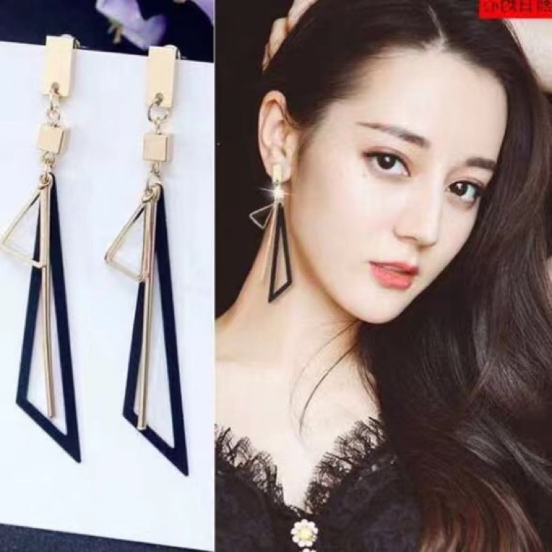 Khuyên Tai Dáng Thả Thiết Kế Trang Sức Độc Đáo Phong Cách Thời Trang  Hàn Quốc