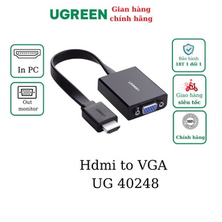 Cáp chuyển hdmi to vga có âm thanh ugreen 40248 mm103