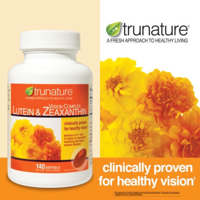 Viên uống Trunature Lutein & Zeaxanthin 140 viên của Mỹ