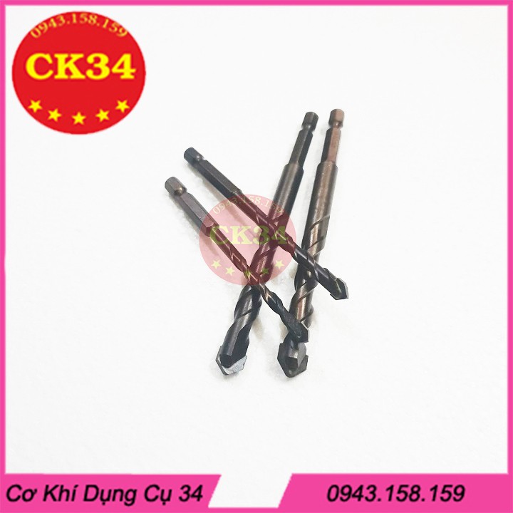 Mũi Khoan Đa Năng 2 Cạnh Chân Lục Giác Mũi khoan bê tông hàng Đài Loan