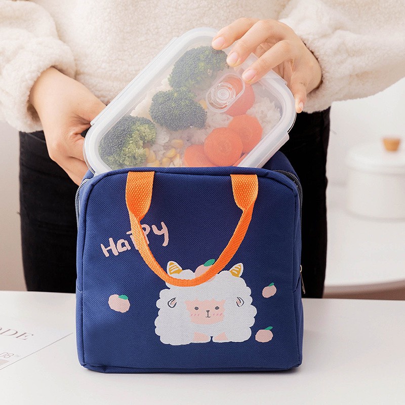 Túi Giữ Nhiệt, Túi Đựng Hộp Cơm Style Nhật Bản Hình Động Vật Cute Chống Thấm Nước Được Chọn Mẫu
