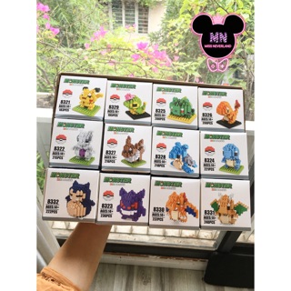 Pokemon 12 mẫu - xếp hình nanoblock