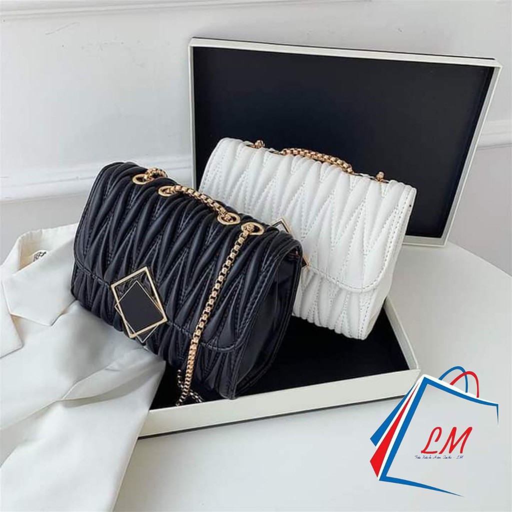 TÚI ĐEO CHÉO KHÓA Ô VUÔNG ĐỘC ĐÁO, MÀU SẮC NỔI BẬT CÁ TÍNH HQ162