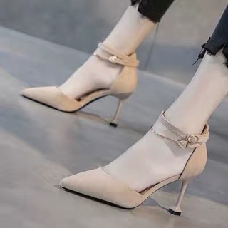 Giày cao gót da lộn