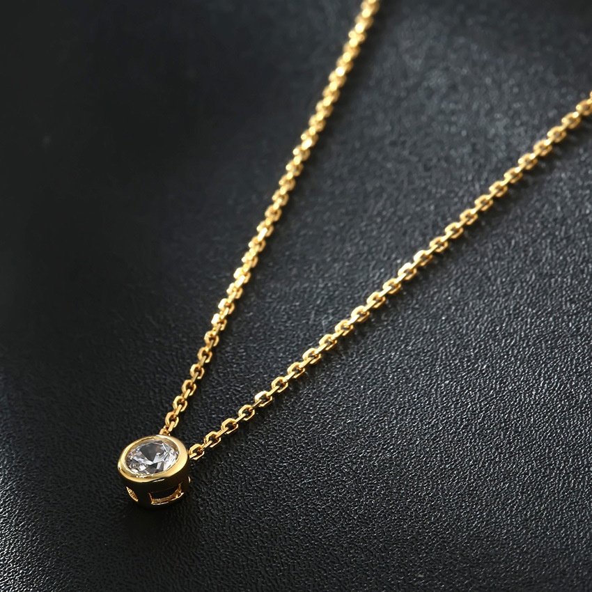 [FreeShip] Dây chuyền nữ titan đá trắng X1-303 - CAM KẾT KHÔNG BAY MÀU