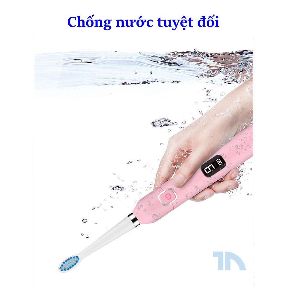 Bàn Chải Điện 9 Chê Độ-HOMEROYE-093 Bàn Chải Đánh Răng Kiêm Máy Rửa Mặt Với Chế Độ Hiển Thị LCD-Bảo Hành 12 Tháng