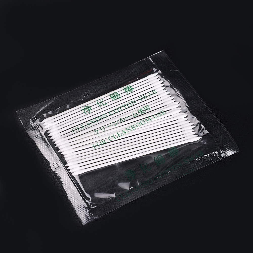 Bộ 25 Tăm Bông Cotton Hai Đầu Dùng Một Lần Làm Sạch Tai Nghe / Cổng Sạc / Mỹ Phẩm