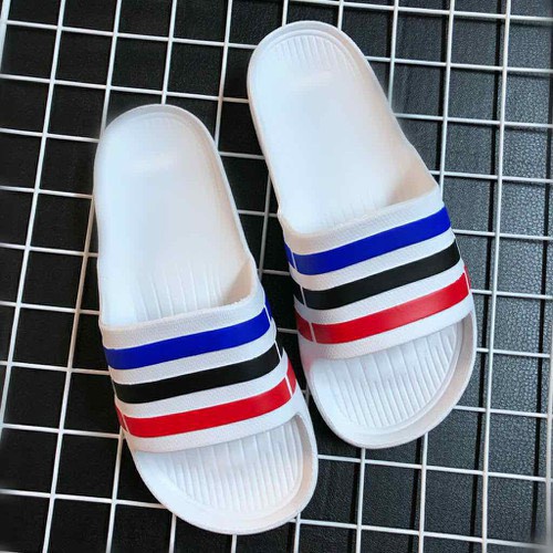 DÉP NAM DÉP 3 SỌC - ( MÀU TRẮNG KẺ 3 SỌC) BỀN NHẸ ĐẸP