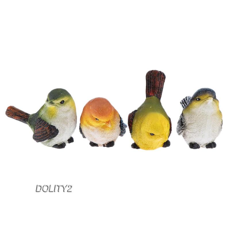 Set 2 / 4 Chú Chim Nhỏ Dễ Thương Trang Trí Nhà Cửa
