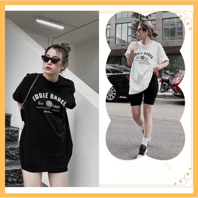 Áo thun EDDIE BAUER 3158 form rộng oversize unisex