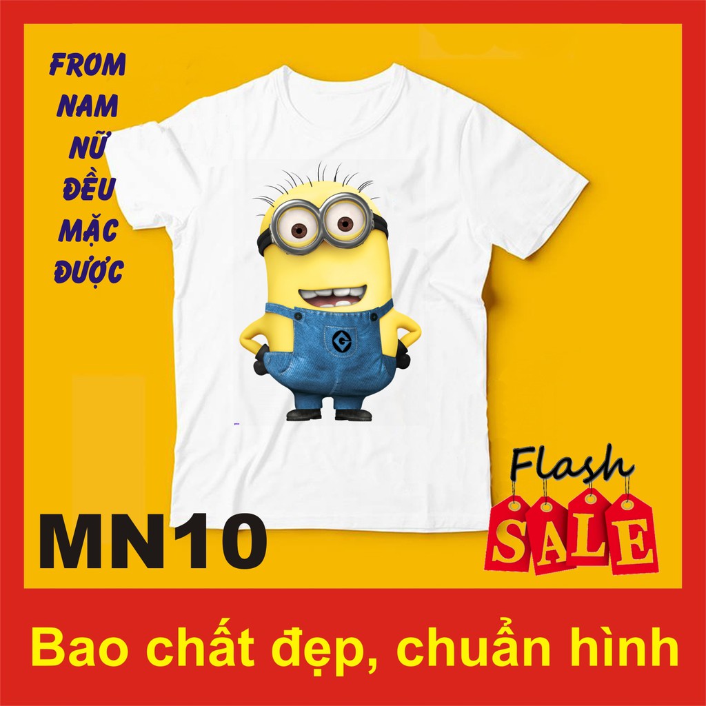 Áo thun minion 10, 50 hình, chất đẹp, ngộ nghĩnh