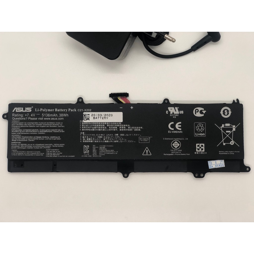 Pin  ASUS Vivobook X200CA X200M X200MA F200CA  –Mã Pin B31N1345  - Hàng Zin Logo Asus – Có Video Thực tế