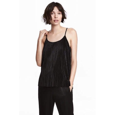 Áo 2 dây H_M Pleated Strappy Top