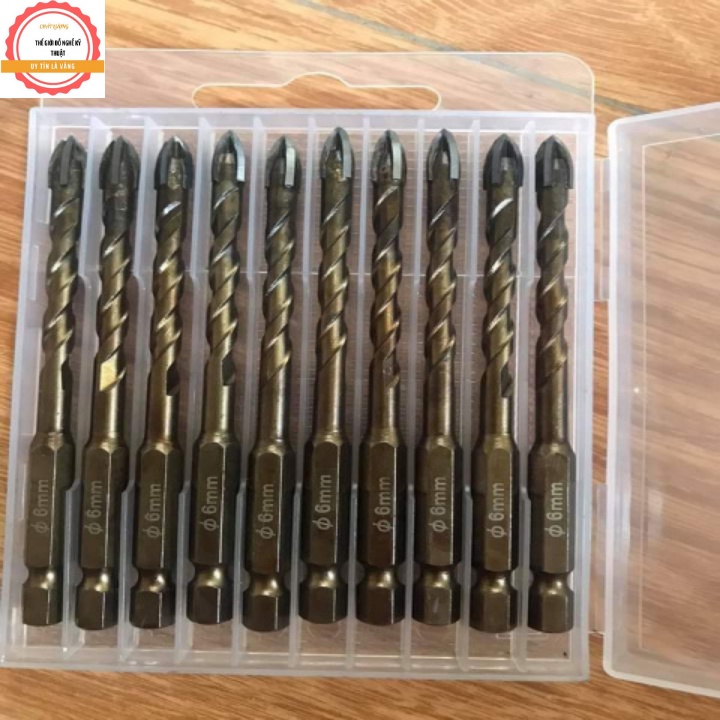 Mũi Khoan Đa Năng 4 Cạnh Chuôi Lục Giác - Bán Lẻ Đầy Đủ Kích Cỡ từ 3 đến 12mm