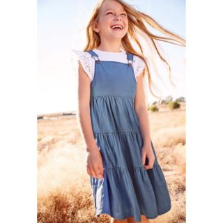 Đầm yếm denim zara bg