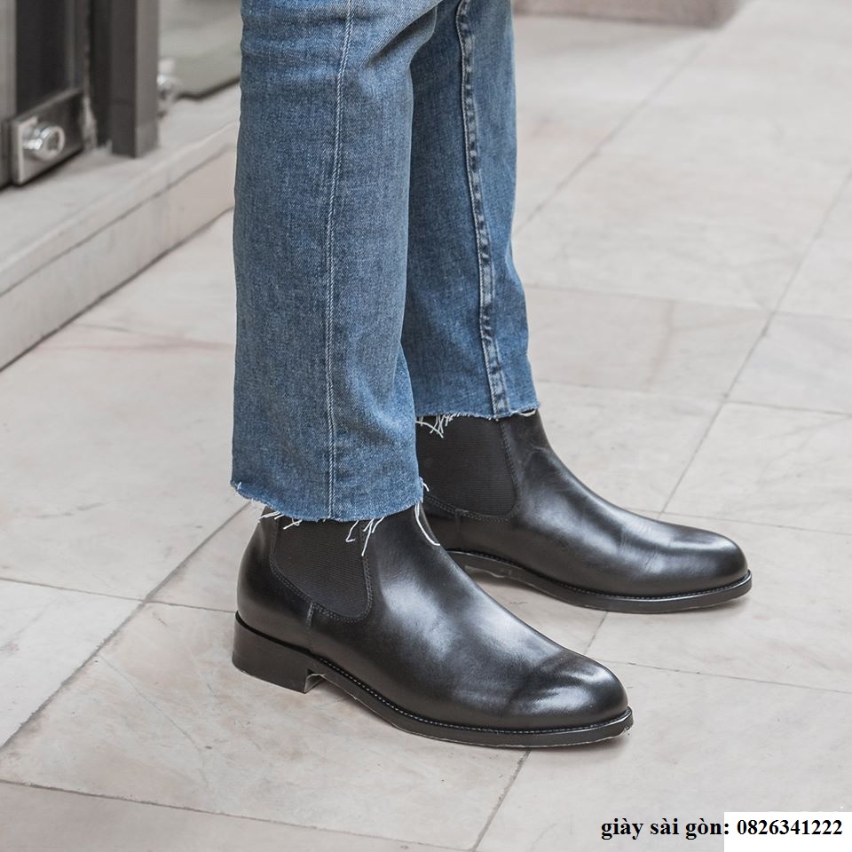 Chelsea boots classic mũi tròn