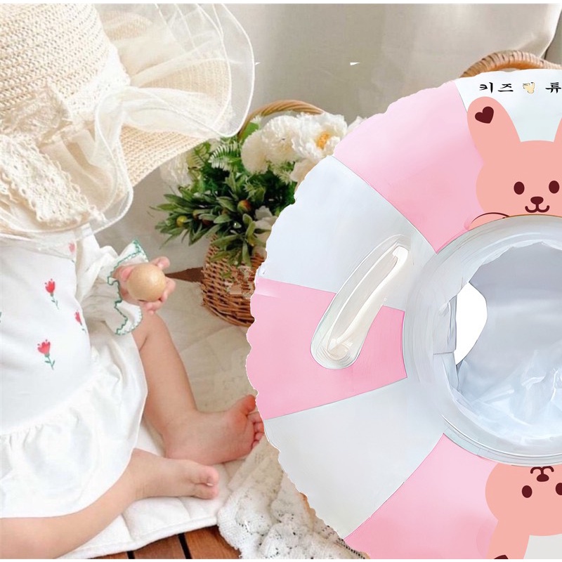 Phao Bơi Chống Lật Hình Gấu Xinh Xắn Dễ Thương Cho Bé Cưng