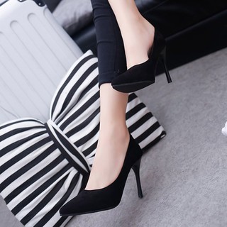 Giày cao gót nhọn da lộn cao cấp 7cm