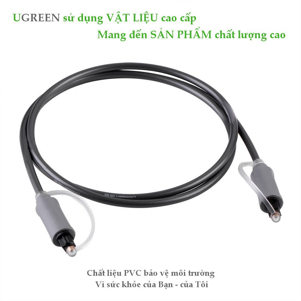 Cáp audio quang 1.5M vỏ nhựa chính hãng Ugreen 10769