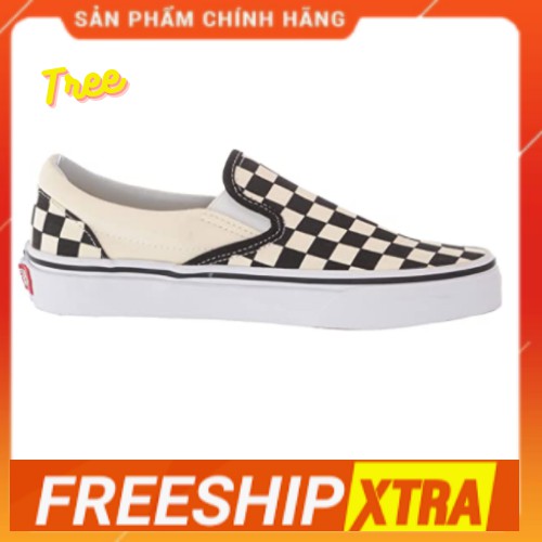 🌟 FREESHIP🌟 Giày Vans Classic Slip On Caro đen trắng