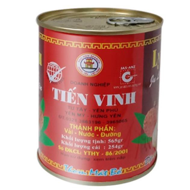 Vải Thiều Ngâm Đóng Lon 565g - Kho pha chế Đà Nẵng