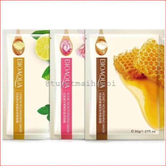 Mặt nạ Bioaqua Hoa Hồng, Mật Ong, Chanh - Mask Bioaqua