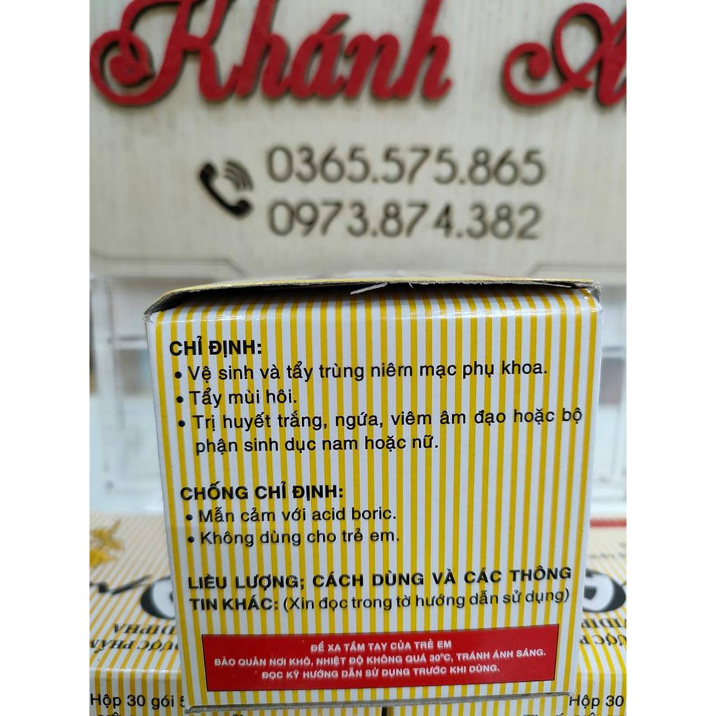 GynApaw gói vệ sinh phụ nữ hoa hồng hộp 30 gói