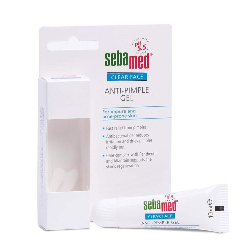 Kem Hỗ Trợ Trị Mụn Và Làm Dịu Da Sebamed Ph5,5 Clear Face Anti-Pimple Gel - SCF04A - 10ml